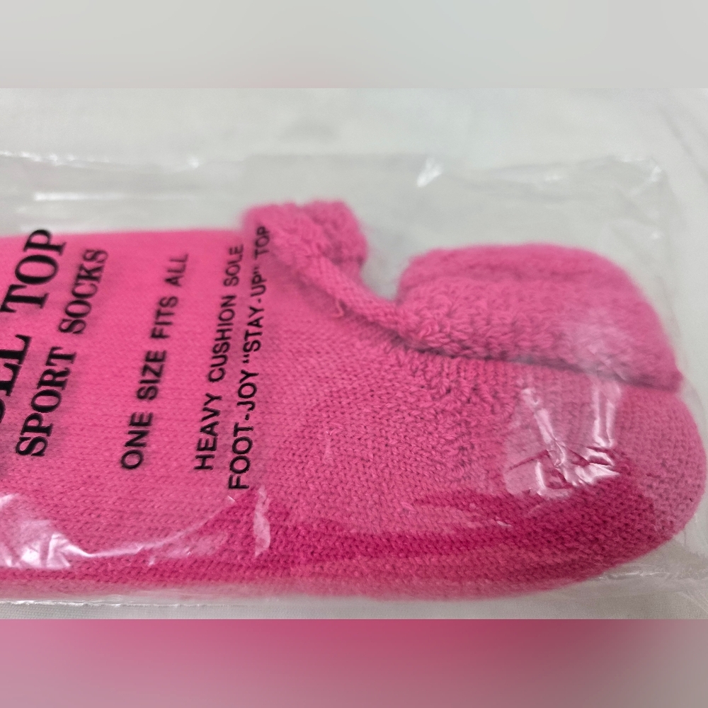 FootJoy Women's Pink Roll Top Sport Socks - Picture 8 of 8